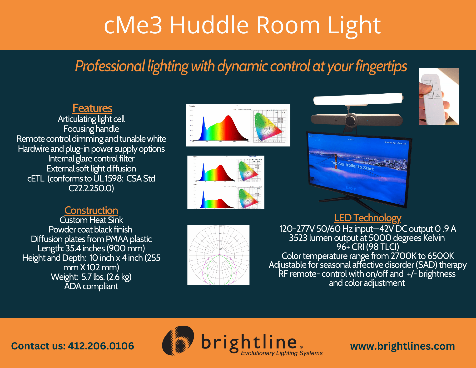 Brightline cMe3 data sheet